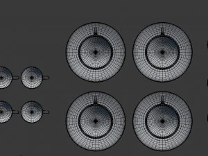 large tableware collection - plate set 3D Model