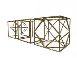geometric decor objects - cube frames Model 3D