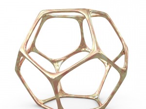 geometric decor objects - sphere frames Modello 3D
