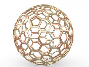 geometric decor objects - sphere frames Modello 3D