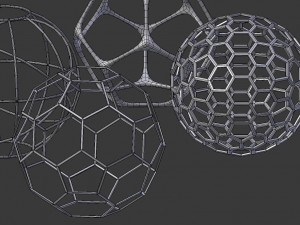 geometric decor objects - sphere frames Modello 3D