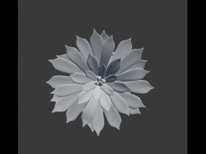 potted plant - succulents Model 3D