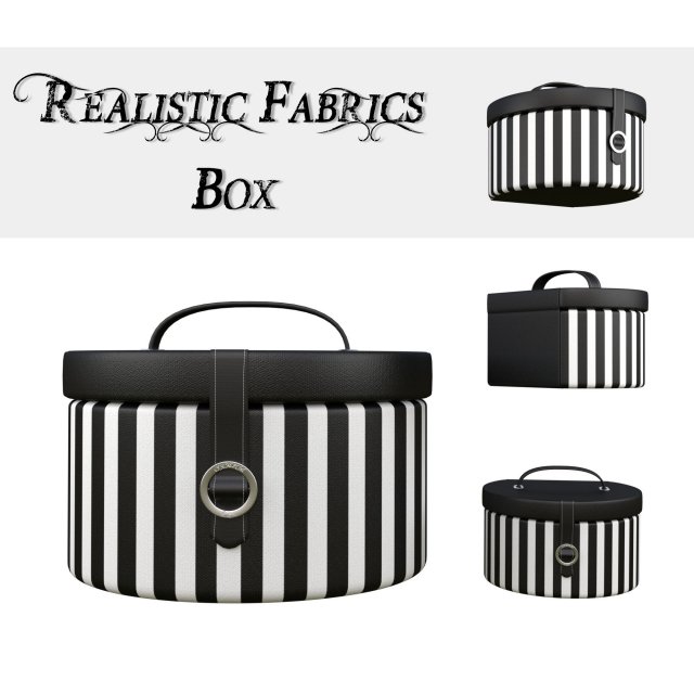 round decor box - jewellery box Model 3D .c4d .max .obj .3ds .fbx .stl .blend 