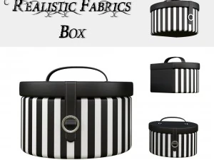 둥근 장식 상자 - 보석 상자 3D 모델