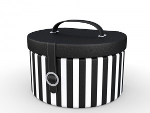 round decor box - jewellery box Model 3D