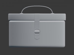 round decor box - jewellery box Model 3D