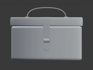 round decor box - jewellery box 3D Model