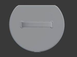 round decor box - jewellery box Model 3D