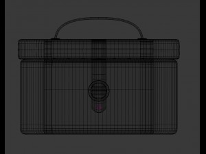 round decor box - jewellery box Model 3D