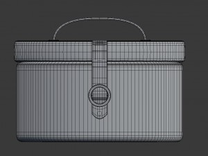 round decor box - jewellery box Model 3D