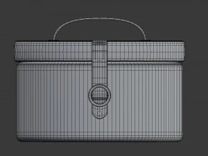 round decor box - jewellery box 3D Model