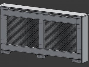 classic radiator cover - screen 3D Model