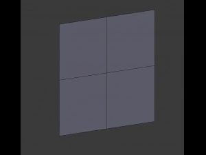 Panel dinding 3d - poli rendah - batu bata Model 3D