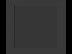 Panel dinding 3d - poli rendah - batu bata Model 3D