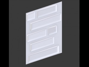 3d wall panel - low poly - bricks Modèle 3D