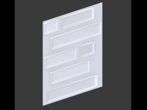 Panel dinding 3d - poli rendah - batu bata Model 3D