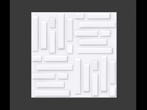 3d wall panel - low poly - bricks Modèle 3D