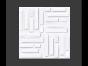 Panel dinding 3d - poli rendah - batu bata Model 3D