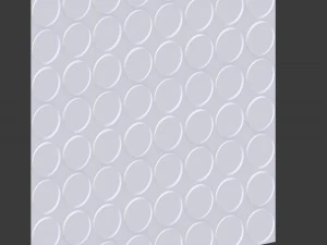 3d wall panel - low poly - ellipses 3D Model