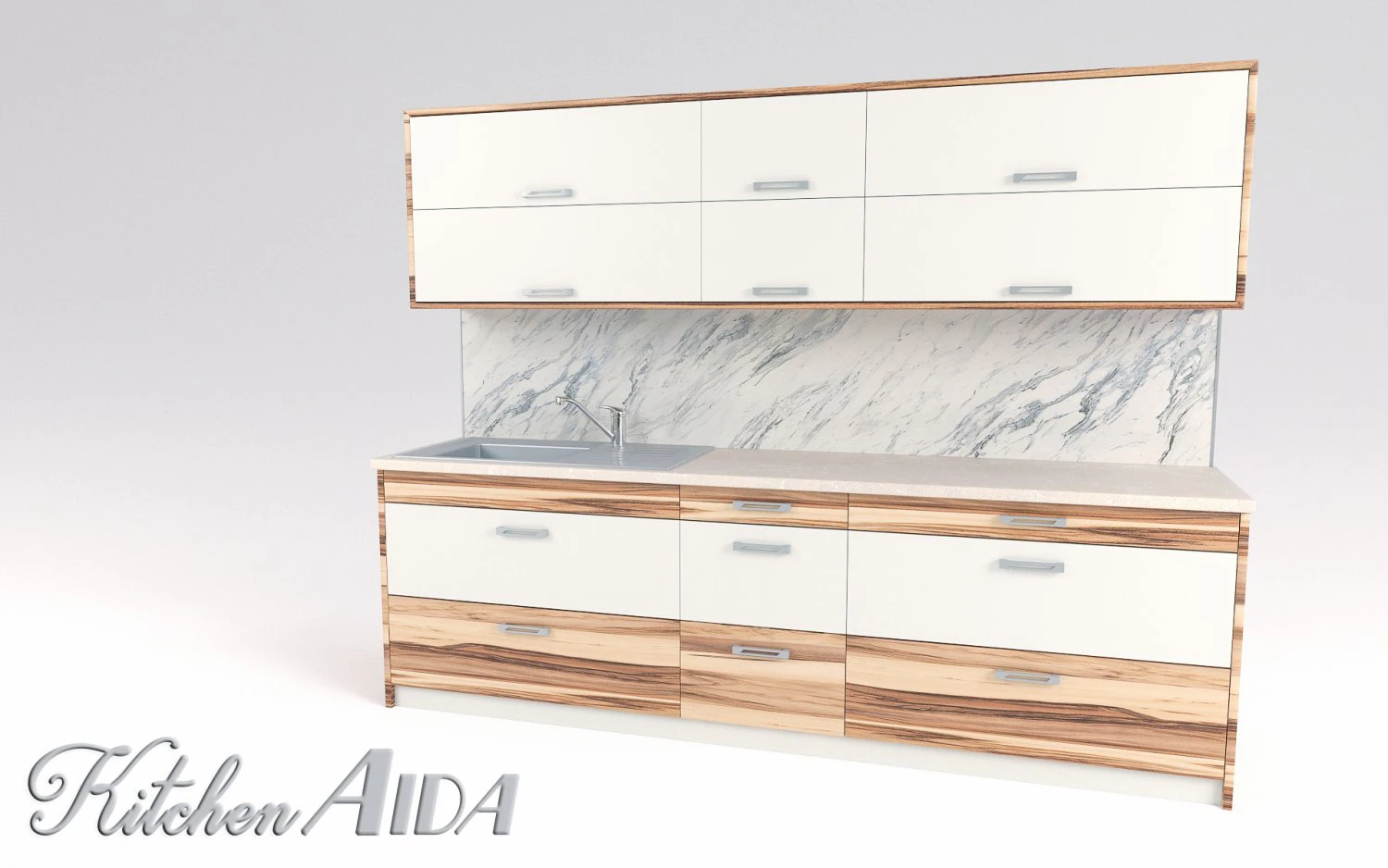 kitchen aida - small kitchen panel 3D Model .c4d .max .obj .3ds .fbx .stl .blend 