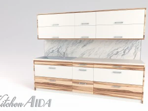 кухня аида - маленькая кухонная панель 3D Модель