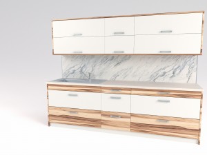 kitchen aida - small kitchen panel 3D Model