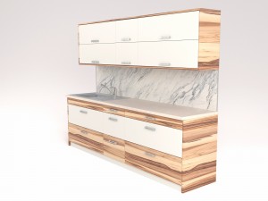 kitchen aida - small kitchen panel 3D Model