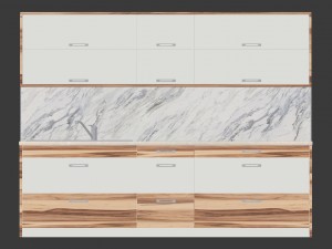 kitchen aida - small kitchen panel 3D Model