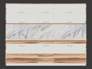 kitchen aida - small kitchen panel 3D Model