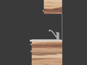 kitchen aida - small kitchen panel 3D Model