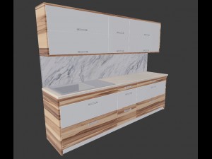 kitchen aida - small kitchen panel 3D Model