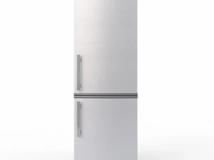 현대적인 스테인레스 스틸 냉장고 냉동고 3D 모델