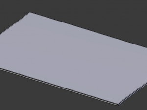 black electric ceramic hob - low poly 3D Модель