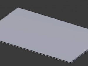black electric ceramic hob - low poly 3D Model