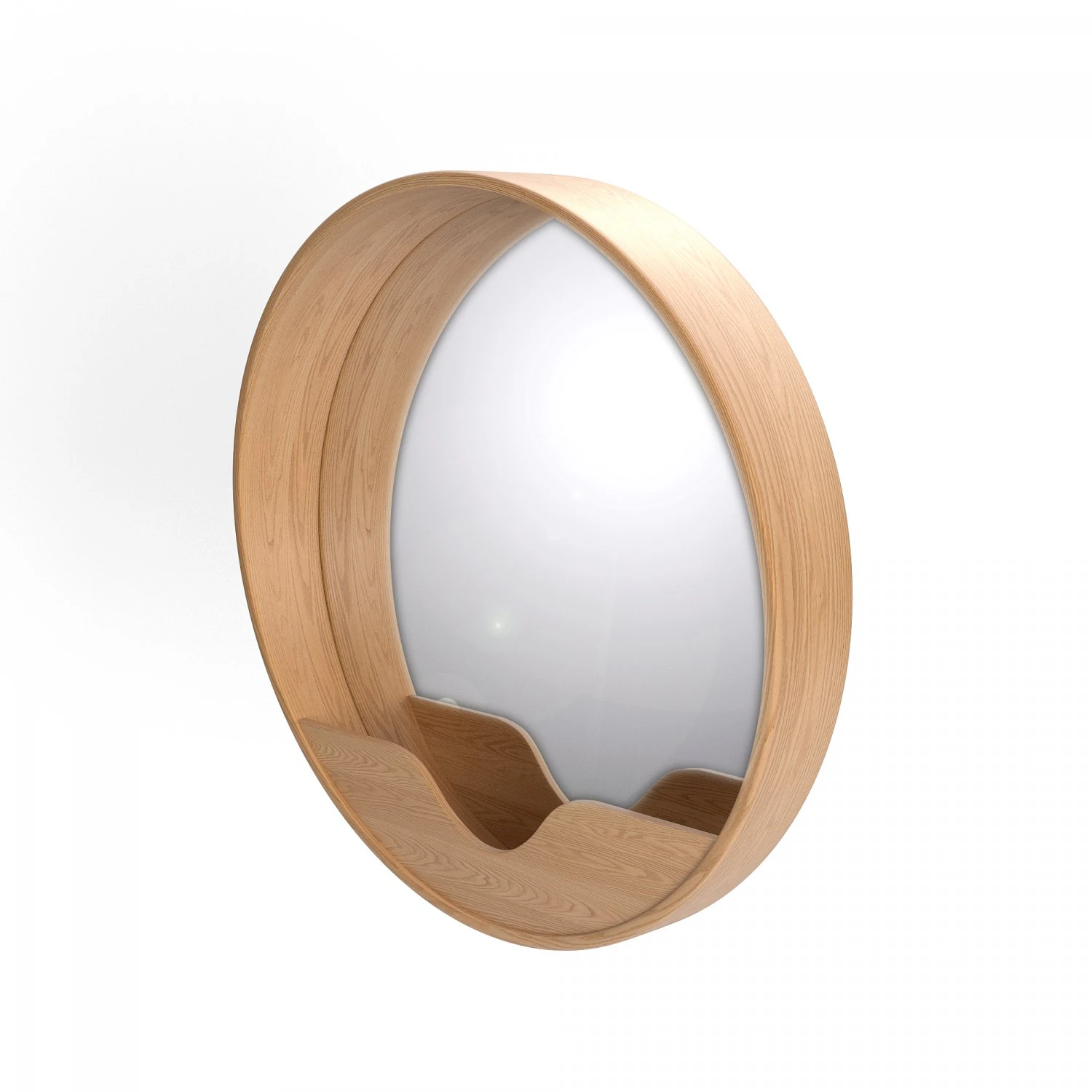 round wall mirror 3D Model .c4d .max .obj .3ds .fbx .stl .blend 