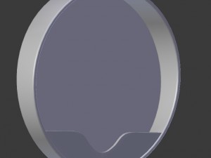 round wall mirror Model 3D