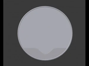 round wall mirror 3D Model