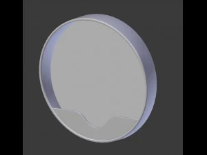 round wall mirror 3D Model