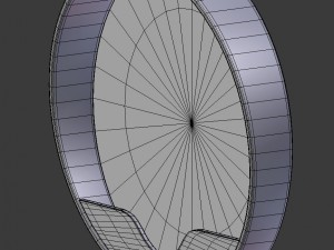round wall mirror Model 3D