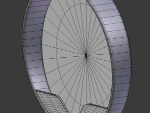round wall mirror 3D Model