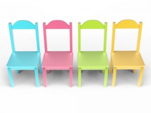 kids table and chairs set Modèle 3D