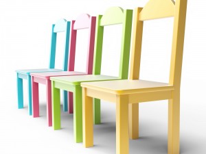kids table and chairs set Modèle 3D