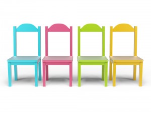 kids table and chairs set Modèle 3D