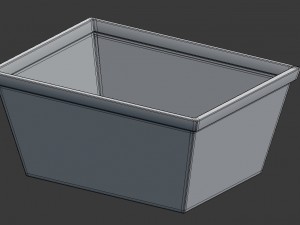 3d wood basket decoration model Modello 3D