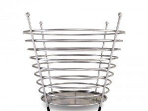 chrome wire fruit basket Modelo 3D