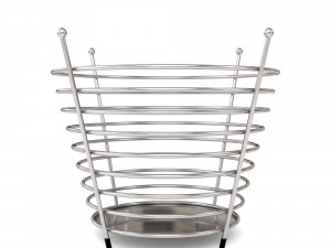 chrome wire fruit basket Modello 3D
