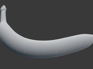 3d realistic old banana model 3D Model