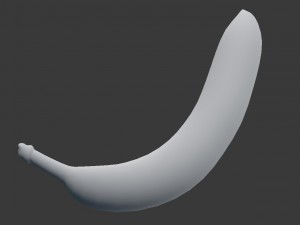 3d realistic old banana model 3D Model