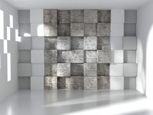 3d modular 3d feature wall panels cubes model 3D Model