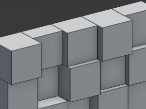 3d modular 3d feature wall panels cubes model 3D Model